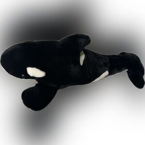 SeaWorld Shamu Plush Killer Whale Stuffed Orca Animal Large Vintage